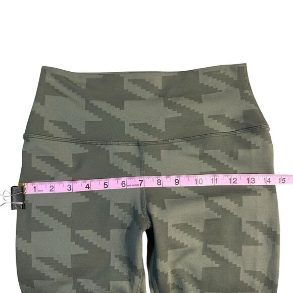 ALO Yoga High Waisted Airbrush Houndstooth Legging Jungle Green Size Small - Picture 14 of 16